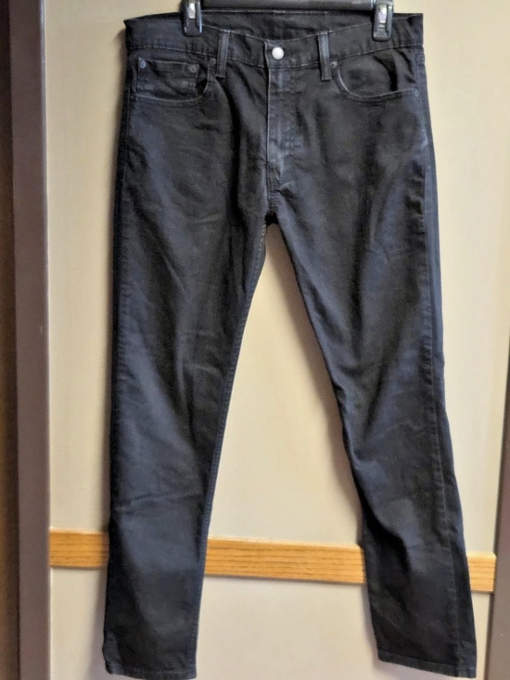 Levi's 512 Slim Taper Jeans Waist 33 Length 32 Black